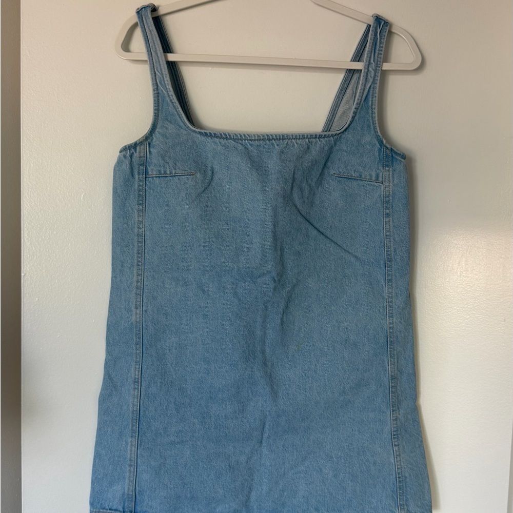 Zara Light Blue Denim Dress